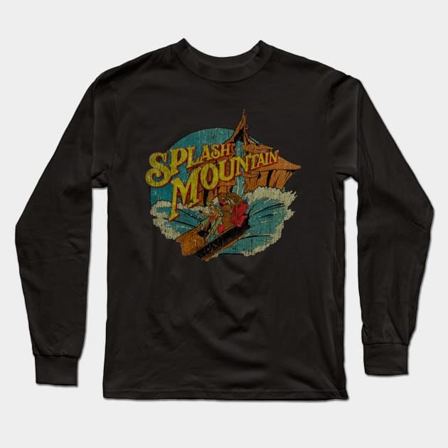 Splash Mountain vintage aesthetic #2 Long Sleeve T-Shirt by vintage.artillustrator